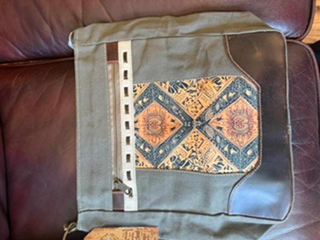 Green Geometric Bag