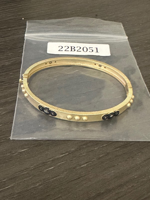 Brushed Gold Hematite Bangle                 
