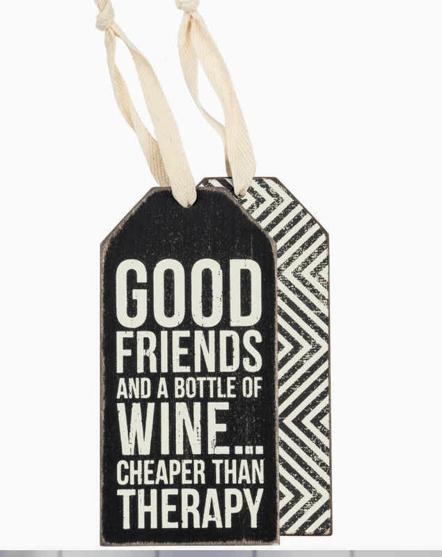 Wood Bottle Tag